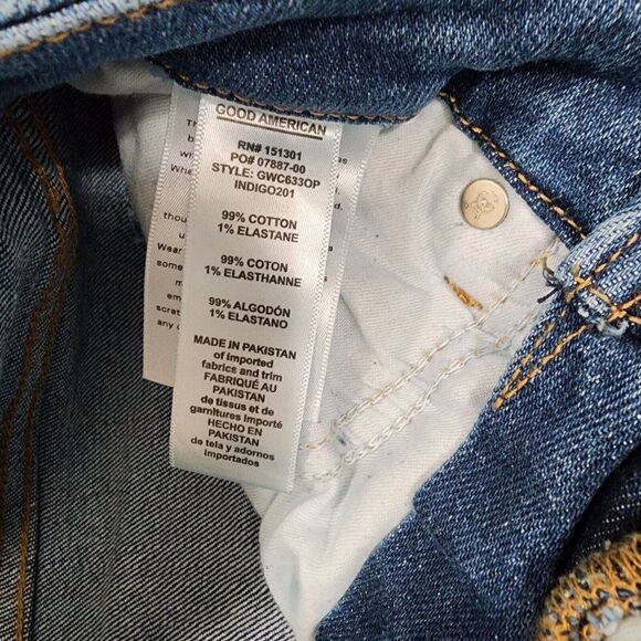 GOOD AMERICAN Size 4/27 - Good Waist High Rise Crop Skinny Jeans - Picture 9 of 11